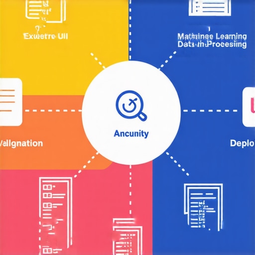Diagram showing key features of a modern machine learning platform