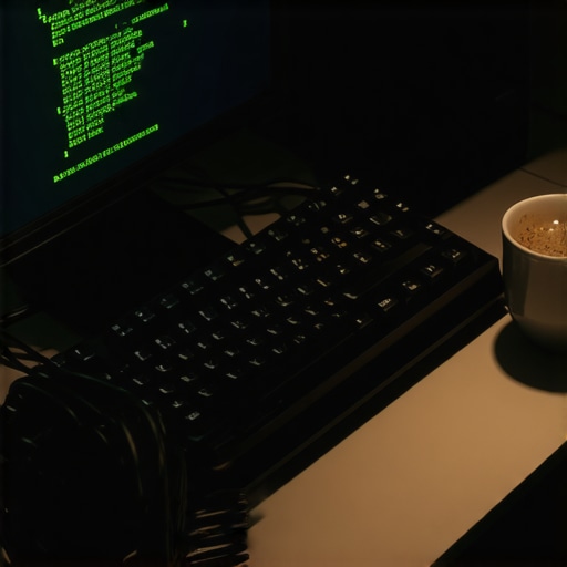 Cluttered desk of a DevOps engineer with successful AI deployment on screen.