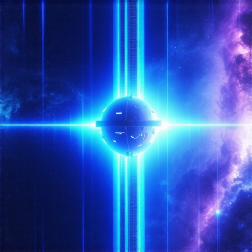 AI Integrisani Satelit u Dubokom Svemiru Satelit sa vizuelnim prikazom neuronskih mreža u orbiti