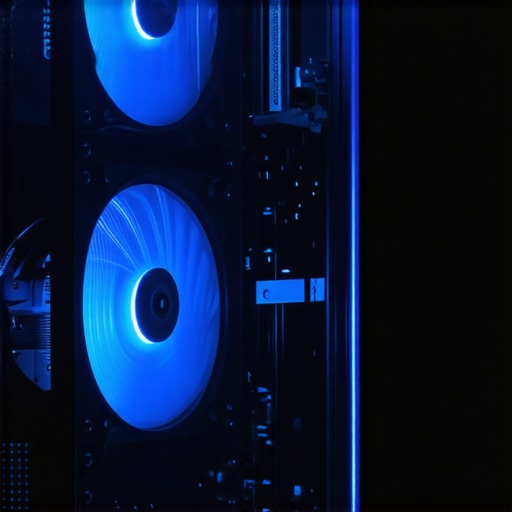 High-end PC processing text summarization with visible hardware cooling