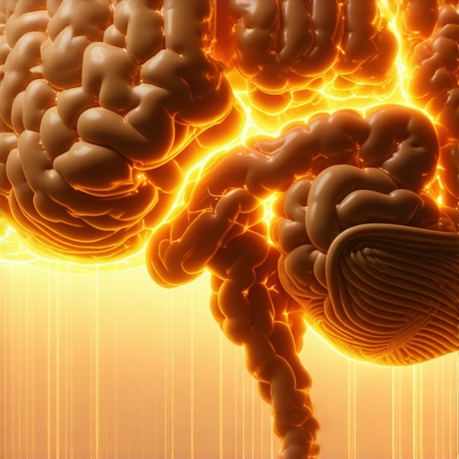 Brain Overhaul and AI Integration Close up of a human brain with mechanical and digital parts representing accelerated learning.