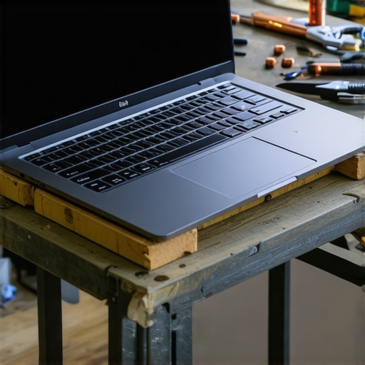 Laptop hlađenje za AI trening na stolu