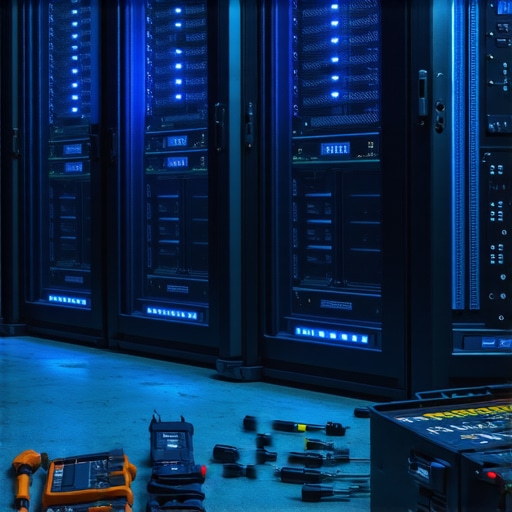 Close-up of server hardware with tools on a workbench representing DIY AI hosting