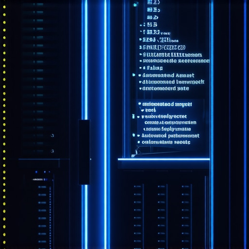 Gritty server rack with code overlay representing AI DevOps monitoring