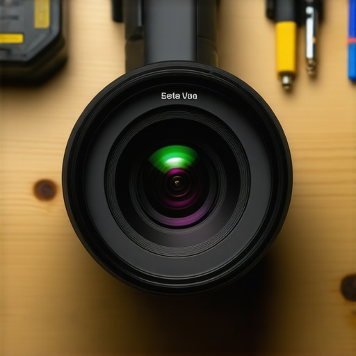 Detaljan prikaz sočiva streaming kamere sa vidljivim senzorom