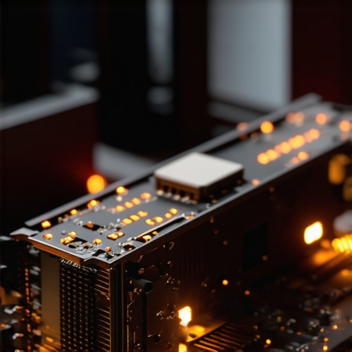 Grafička kartica u prašnjavoj radionici pod opterećenjem treniranja neuronske mreže