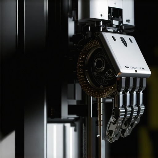 Detaljan prikaz mehaničkih dijelova i senzora robotske ruke tokom održavanja u radionici