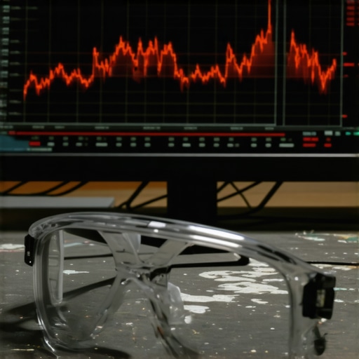 Digital dashboard showing declining AI profit metrics and token usage