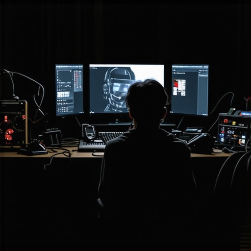 Osoba gleda AI dokumentarac u radionici sa kompjuterskim dijelovima