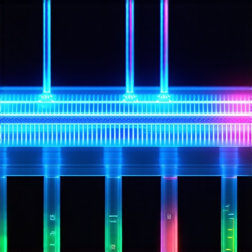 3D hologram proteina iznad laboratorijskog čipa koji simulira razvoj lijeka