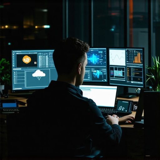 AI stručnjak radi na deploymentu modela u modernom okruženju