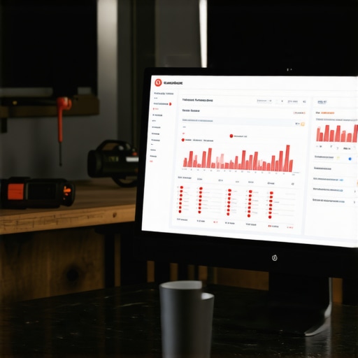 A computer screen showing Azure billing spikes next to workshop tools.