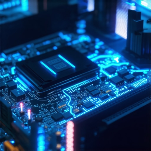 Gritty digital workshop showing AI bot analyzing legal contracts with code overlays