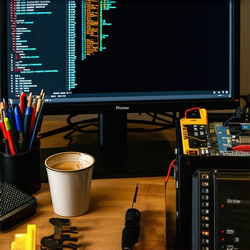 Close up of a computer screen showing AI workflow in a workshop environment
