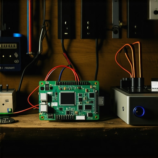 DIY AI Hardware Integration 2026 Garažni radni sto sa AI procesorom i alatima za ugradnju pametnih sistema.