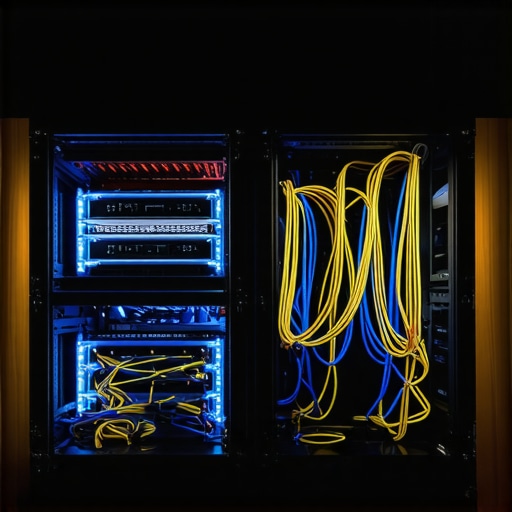 Hand-built AI server in a wooden workshop rack showing hardware components.