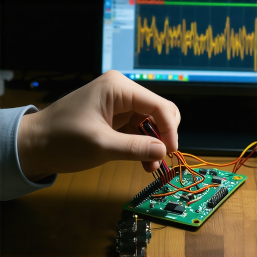 DIY Brain Computer Interface Assembly Close up of a person assembling a brain computer interface in a home workshop 2026.