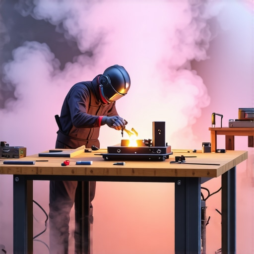 Čovjek radi na kvantnom AI serveru u garaži sa maglom od tečnog azota