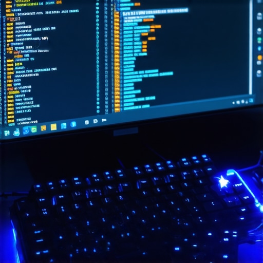 Mehanička tastatura i ekran sa AI alatima za pisanje mejlova