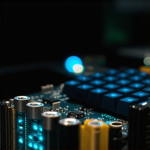 Unutrašnjost računara sa AI vizualizacijom trejding linija