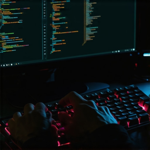 Programer koristi AI asistent za pisanje koda na mehaničkoj tastaturi