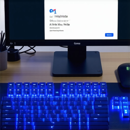 Krupni plan tastature i ekrana sa Gmail AI funkcijom u modernom uredu