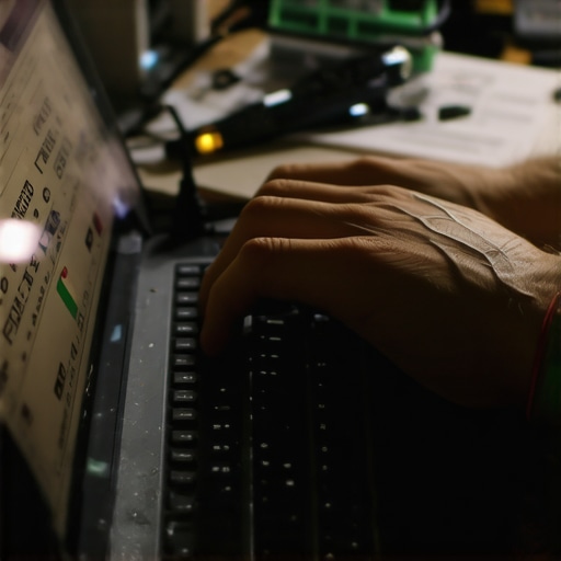 Ruke na laptopu u IT radionici Sarajevo