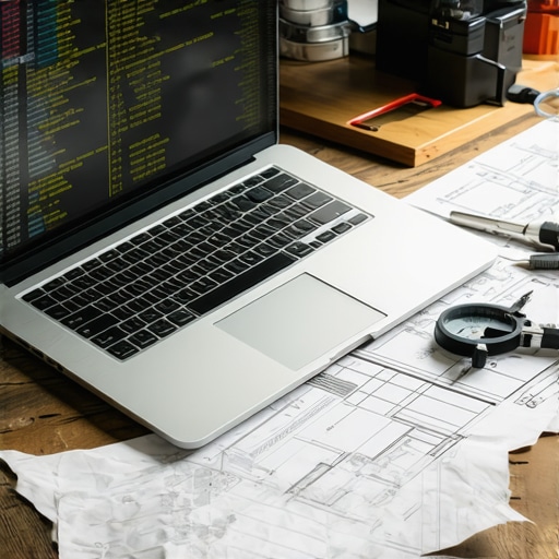 Radni sto sa laptopom i alatima za preciznu pripremu AI podataka