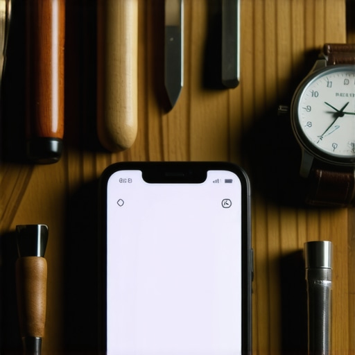 Telefon na radnom stolu kao simbol kontrole nad tehnologijom