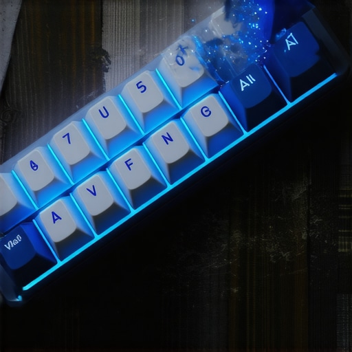 Slika tastature sa fokusom na AI tehnologiju i produktivnost u radu