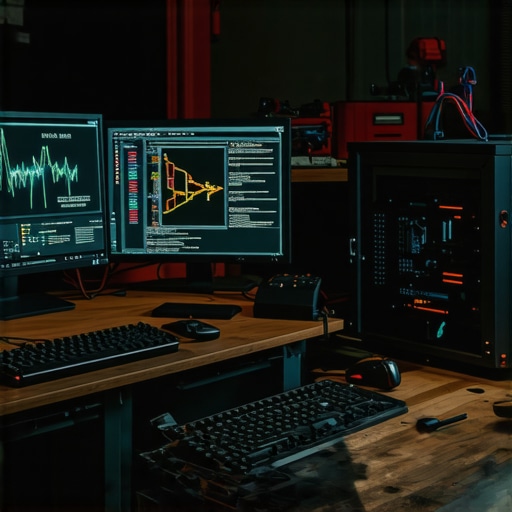 Radna stanica modernog AI operatera u 2026. godini AI operater alati i radno okruženje sa kodom i hardverom