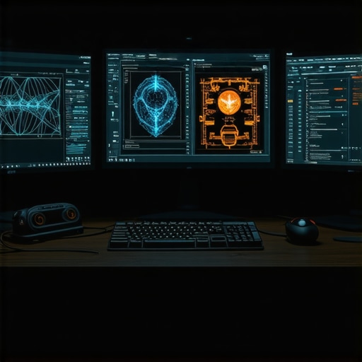 Realni ambijent AI inženjera u 2026 godini Radna stanica sa monitorima koji prikazuju AI kod i hardver