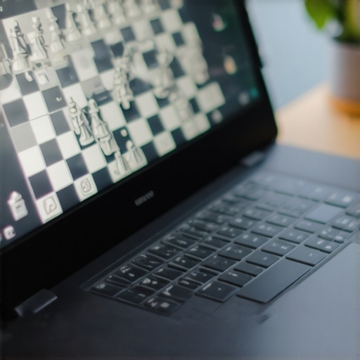 Setting up Stockfish chess engine on a high-performance laptop for analysis.