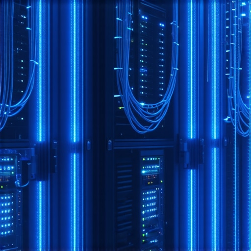 Serverska sala sa podacima koji simbolizuju ChatGPT pretragu za biznis