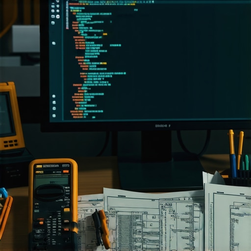 Prikaz JSON-LD koda na ekranu u profesionalnoj radnoj atmosferi sa tehničkim alatima.