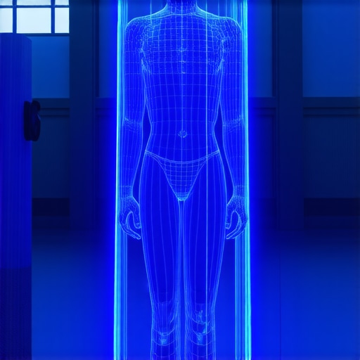 Prikaz 3D biometrijskog skeniranja tijela pomoću AI tehnologije