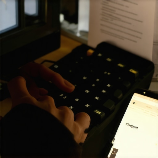 Student koristi ChatGPT za analizu seminarskog rada u radnom okruženju