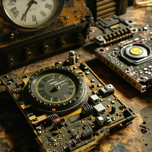 Prikaz spoja stare mehanike i modernih GPU procesora na radnom stolu