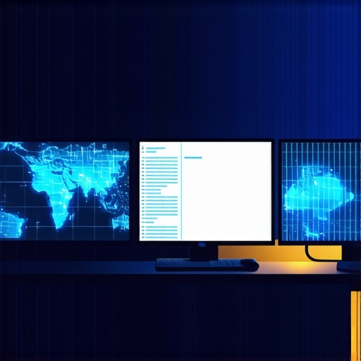 Futuristički prikaz tri AI pretraživača na ekranu u mračnoj sobi