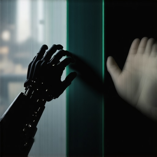 Robotska ruka i ljudska sjenka simbolizuju jaz između AI simulacije i ljudske emocije