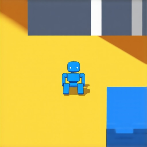 Unity Editor prikazuje NavMesh navigaciju za AI karaktera u 3D igri