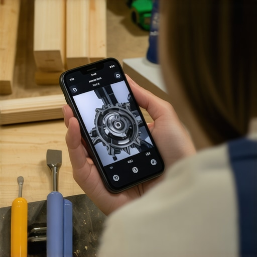 Majstor koristi ChatGPT na telefonu za identifikaciju mehaničkog dijela