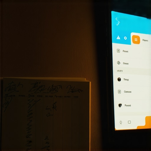 Gritty workshop comparison of analog paper planner and AI task management app on a smartphone