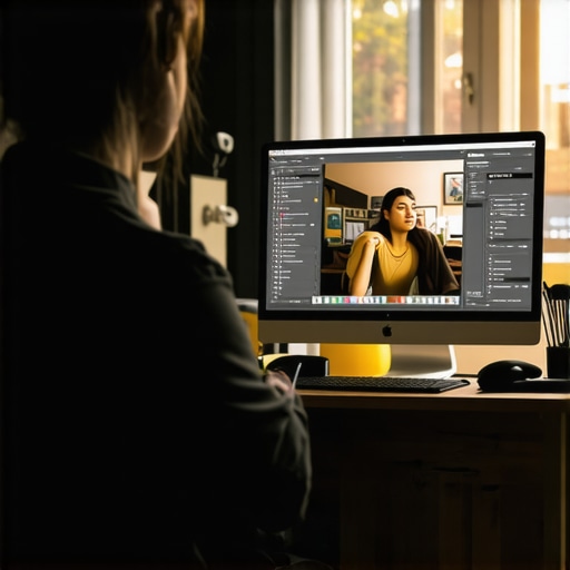 Demonstration of AI background removal without a green screen in a home office setup.