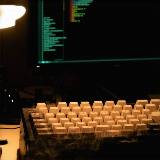 Mehanička tastatura i monitor sa kodom za pisanje motivacionog pisma uz AI