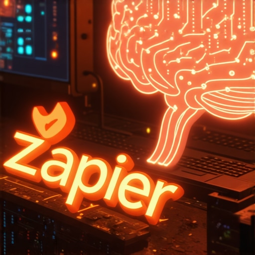 Automatizacija Zapier i AI u 2026 Digitalna vizuelizacija povezivanja Zapiera i vještačke inteligencije u radnom okruženju