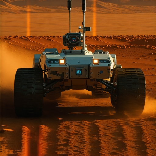 Detaljan prikaz robotskog istraživača na Marsu sa aktivnim senzorima
