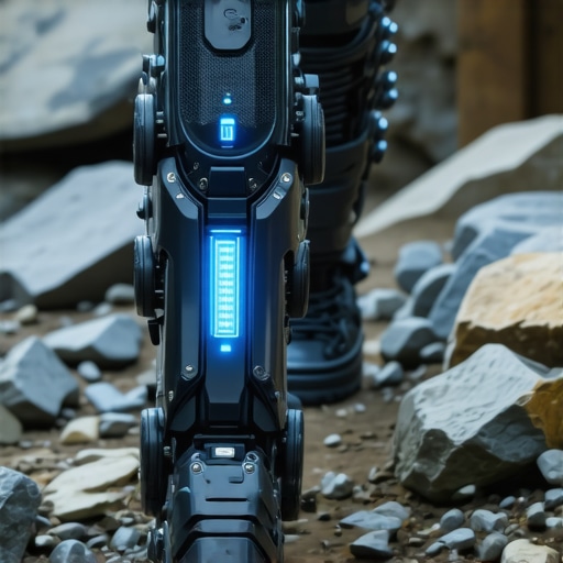 Detaljan prikaz pametne bioničke proteze koja se prilagođava neravnom tlu u 2026. godini.