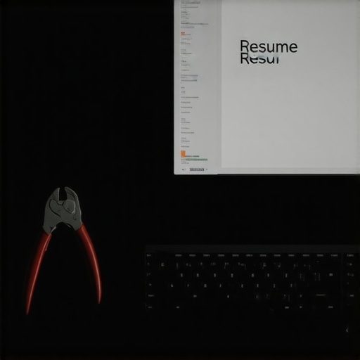 CV optimizacija za AI skenere Čista biografija spremna za AI skeniranje na radnom stolu