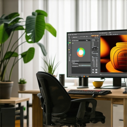 Canva AI Dizajn Proces 2026 Dizajner koristi Canva AI alate za editovanje slika u modernom radnom prostoru